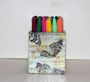 MDF Pen Holder <b>Desk</b> Stationary Accessories and Pen Organizer Pencil Stand Holder for Home Office Use - Product Image 4