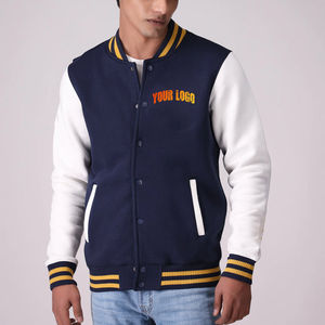 Veste de sport classique pour homme en laine 100% de haute qualité, avec logo personnalisé, fermeture à boutons, vente en gros - Product Image 1