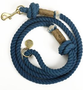 Solid Blue Color Handmade Rope <b>Leashes</b> for Dogs Rope Dog <b>Leash</b> Rope Cute Dog - Product Image 1