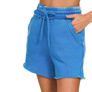 Shorts en jean délavé pour femme, style vintage, légers, décontractés, pour l'été - Product Image 4
