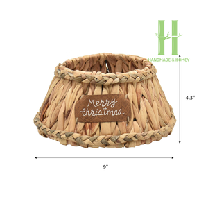 <b>Best</b> Seller Brown Christmas Tree Skirt 2023 Unique Tree Collar for Christmas Decoration Customized Tree Skirt Collar in Vietnam - Product Image 5