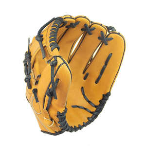 Wholesale Custom Genuine Leather Baseball Glove Professional Infield Outfield Pitcher Softball Mitt for Adult Youth Training Tan - Product Image 3