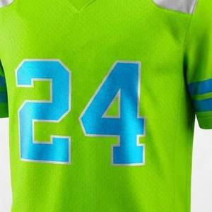 Camisetas con Logotipo Personalizado, 100% Poliéster, Impresión por Sublimación, Manga Corta, Uniforme de Fútbol Americano para Clubes - Product Image 4