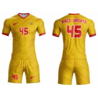 Maillots de football personnalisés par sublimation, ensembles de maillots de football, uniformes de haute qualité, respirants, séchage rapide, 100% polyester, OEM SPORTS