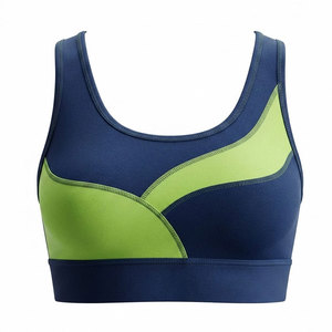 Soutien-gorge de sport pour femmes grandes tailles, rembourré, bretelles réglables, maille respirante, écologique, pour la gym, la course, le yoga et l'entraînement - Product Image 1