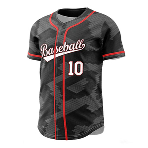 Design athlétique élégant, idéal pour un usage quotidien, maillot de baseball pour homme, matière en coton lourd et doux, coutures durables. - Product Image 4