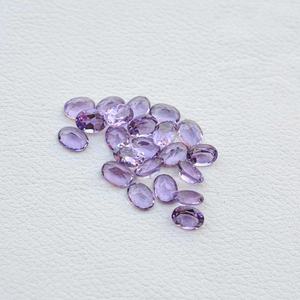 Piedras Preciosas Sueltas de Amatista Brasileña Natural AAA de 6x8 mm, Corte Oval Facetado, Piedras de Nacimiento, Joyería Hecha a Mano, Productos de Moda - Product Image 2
