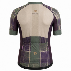 Custom Scottish Tartan Cycling Jersey Men Breathable Full Zip Bike Shirt Moisture Wicking Performance <b>Road</b> Cycling Wear - Product Image 4