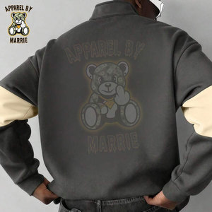 Sudadera Personalizada Premium con Cierre de Cremallera, Estilo Urbano para Hombre, Mezcla de Poliéster/Algodón, Corte Regular, Cuello Camisero, Marca Privada OEM - Product Image 5