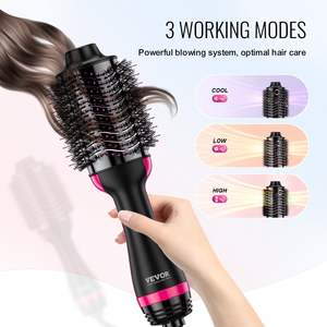 Estilizador de Cabello Iónico 4 en 1, Secador y Estilizador, 2.95\" de Titanio Electrochapado, 110V/240V Doble Voltaje, Revestimiento Cerámico, Barril Ovalado para - Product Image 5