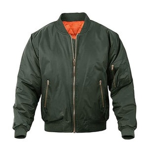 Winter Nylon <b>Mens</b> Windbreaker Solid Color Full Zipper Bomber <b>Jacket</b> Baseball Outerwear Autumn Wear <b>Men</b> Bomber Varsity <b>Jacket</b> - Product Image 1
