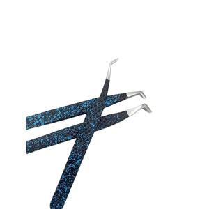 Pinzas de Precisión Profesionales Personalizadas de Acero Inoxidable con Punta Suave para Artistas de Pestañas y Técnicos de Belleza - Product Image 1