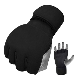Bandages de boxe haut de gamme avec rembourrage en gel élastique, sous-gants de protection longs pour poignets, idéaux pour le MMA, le Muay Thai et le Kickboxing - Product Image 1