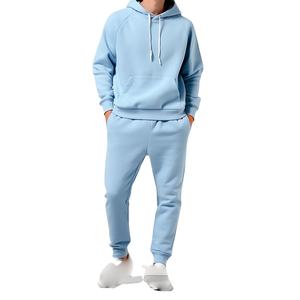 Ropa de hombre al por mayor con logotipo personalizado dos piezas Sudadera con capucha y pantalones traje chándal hombre conjunto ropa deportiva - Product Image 1