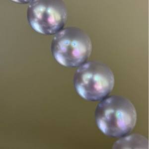 Wholesale 8-9mm Platinum Gray Natural Pearl <b>Necklace</b> Fashionable Matching <b>Gift</b> <b>Box</b> Perfect Birthday <b>Gift</b> - Product Image 4