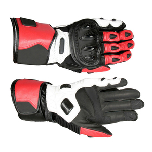 Guantes de Motociclismo Rojos, Negros y Blancos, con Pantalla Táctil, para Invierno, de Poliéster y Nailon, Unisex, de Protección - Product Image 3