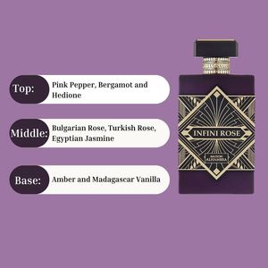 Parfum INFINI ROSE 100ml par Alhambra Eau de Parfum Parfum unisexe en vaporisateur avec parfum d'Oud arabe Meilleur parfum de Dubaï - Product Image 4
