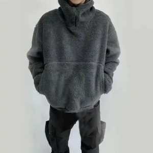 Sudadera con capucha extragrande de forro polar suave y cálido para hombre, con cremallera completa, diseño personalizado, estilo ninja, estampado, grueso y pesado para invierno - Product Image 3
