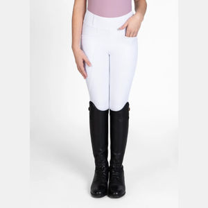 Jodhpurs d'équitation pour enfants, légers, respirants, en tissu extensible, coupe ajustée, durables, pour l'entraînement et la compétition - Product Image 1