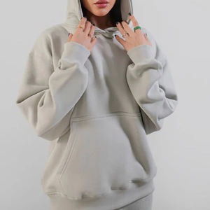 High Quality Women Pullover <b>Drop</b>-shoulder Hoodies New Design Winter Street Wear Multi Pockets Women Oversized Hoodies - Product Image 1
