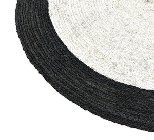 <b>Large</b> Living Room Handmade Jute <b>Rug</b> 8x10 ft Braided Natural Fiber Round Bohemian Style Eco-Friendly Solid Color - Product Image 4