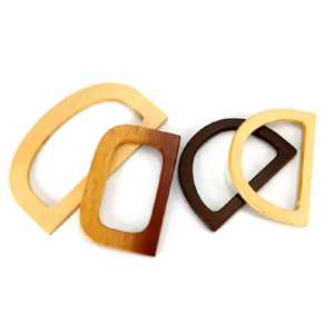 Asa Redonda de Madera Natural de Primera Calidad para Bolsos, Accesorios para Bolsos de Ganchillo DIY - Product Image 1