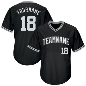 2026 Custom V Neck Baseball Shirt Short Sleeve Breathable 100%Polyester <b>Mesh</b> <b>Plus</b> <b>Size</b> Pullover Teams Club Sports Jersey Low MOQ - Product Image 4