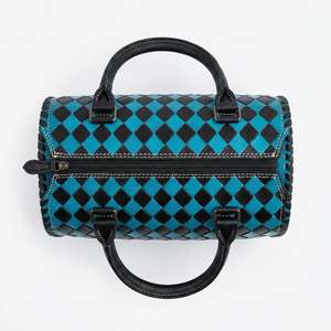 Bolsa de Viaje Deportiva de Lujo 100% Cuero Genuino, Mini Bolso de Mano de Alta Calidad, Estilo Vintage, Resistente al Agua, con Diseño Floral - Product Image 3