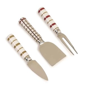 Premium Design Stainless Steel Silver Plated <b>Cheese</b> Knife <b>Set</b> With <b>Cheese</b> Spreader for Restaurant & Hotel Usage - Product Image 1