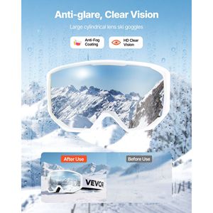 Gafas de Esquí para Hombre, Mujer y Jóvenes con Revestimiento Revo Rosa, Antivaho OTG, Marco de TPU, Ventilación, Compatibles con Casco - Product Image 2