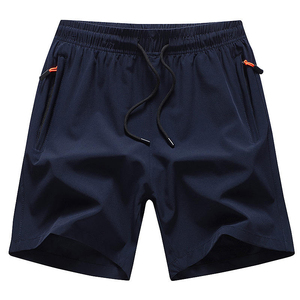 <b>Men's</b> Solid Color Drawstring <b>Shorts</b> Quick Dry Polyester Casual Bermuda <b>Shorts</b> <b>with</b> <b>Zipper</b> <b>Pockets</b> OEM Customizable - Product Image 6