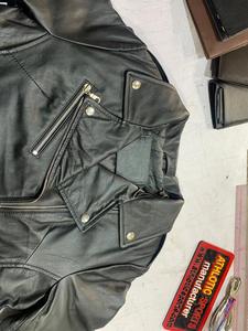 Veste en cuir 100 % véritable pour homme, style motard, coupe slim, décontractée, pour le printemps et l'automne, vente en gros - Product Image 2