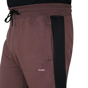 Mens Fleece Jogger Sweatpants Mid Straight Leg Contrast Side Panel Elastic Drawstring Casual Gym Training Lounge Winter <b>Track</b> - Product Image 5
