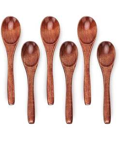 Juego de utensilios de cocina de madera premium al por mayor, chapados en oro rosa, con mango largo, ecológicos, antiadherentes: espátula, cuchara, volteador y cucharón. - Product Image 3