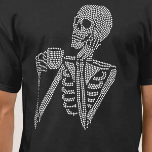 Camiseta de Hombre con Pedrería, Diseño Elegante, Ligera, Antiarrugas, Cómoda, Transpirable, de Alta Calidad, en Oferta - Product Image 3
