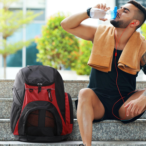 Sac de basketball en nylon léger sur mesure de qualité supérieure, le plus vendu, avec doublure en polyester, fermeture éclair, capacité 22L, sac à bandoulière sport - Product Image 6