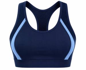 Women's High Support Mesh <b>Racerback</b> Seamless Eco-Friendly Sports Bra Premium Breathable Workout Yoga Gym Fitness Activewear <b>Top</b> - Product Image 4