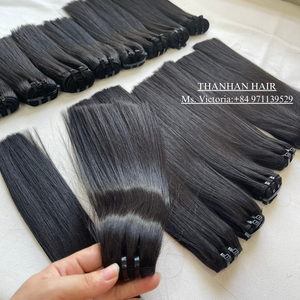 Cabello crudo Máquina sin procesar Cabello liso de trama 100% Cabello humano, fácil de decolorar Tendencia caliente 2024 trama genius - Product Image 1