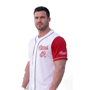 OEM Full <b>Button</b> Baseball Jersey Men's High Quality Baseball Jersey Mens Quick Dry Down <b>Button</b> Baseball Jerseys Men - Product Image 1