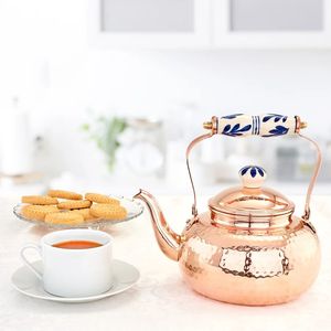 Tetera de Cobre Hecha a Mano, Tetera Tradicional de Cobre para Hervir Agua, Té, Café, para Cocina, Estufa, Hogar, Hotel, Restaurante - Product Image 6