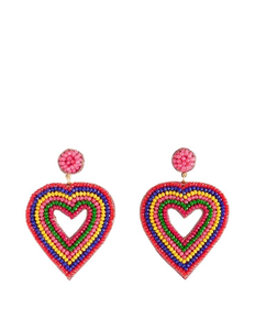 Pendientes para mujer en nuevo diseño moderno hecho a mano con cuentas bordadas multicolor de MD HANDICRAFTS. - Product Image 2