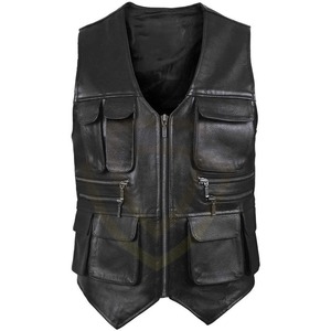 Chaleco de Cuero Transpirable de Invierno para Hombre, Venta al por Mayor, Personalizable, Tallas Grandes - Product Image 1