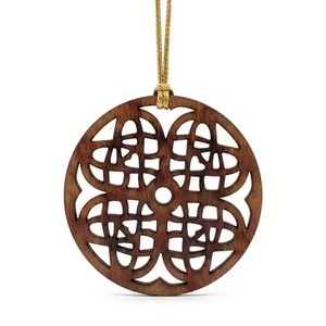 Aluminum Snowflake Hanging Ornament Modern Christmas <b>Tree</b> Decoration Laser <b>Cut</b> <b>Machine</b> Made Holiday Decor - Product Image 4