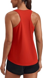 Camiseta sin Mangas para Mujer, Blanca, Tejida, Sólida, Transpirable, Corte Casual, Largo Regular, sin Cuello - Product Image 5