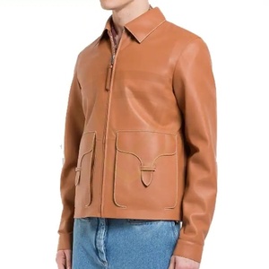 แจ็คเก็ตหนังแท้คุณภาพดีที่สุดสำหรับผู้ชาย รุ่นยอดนิยม คุณภาพเยี่ยม ระบายอากาศได้ดี  แจ็คเก็ตหนังผู้ชายแบบสั่งทำพิเศษ - Product Image 3