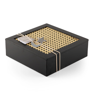 Elegant Luxury Style Wooden Storage Boxes Set Black Gold Moon Star Design Decorative <b>Gift</b> <b>Box</b> for <b>Ramadan</b> Kareem - Product Image 4