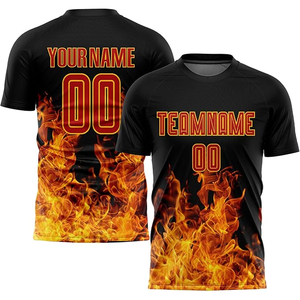 ชุดฟุตบอลผู้ชายที่ช่วยระบายความชื้น |   ชุดเสื้อฟุตบอลแบบซับลิเมชั่นผ้าตาข่ายโพลีเอสเตอร์ 100% |   พิมพ์สีตามสั่งแบบเต็มรูปแบบ - Product Image 2