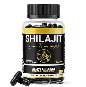 Extracto Puro de Shilajit del Himalaya 50:1, Cápsulas Veganas para Apoyar la Energía y la Resistencia, Shilajit Natural 60 Cápsulas para Hombres y Mujeres - Product Image 1