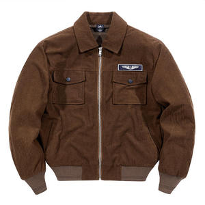 Trending Products 2026 New Arrivals Cropped Corduroy Bomber <b>Coach</b> Jacket Waterproof OEM Service Quick Dry Jacket For Women's - Product Image 2