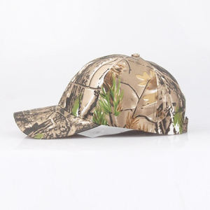 Casquette de course non structurée en coton 100% de haute qualité, camouflage feuilles réelles, style snapback, pour hommes et femmes - Product Image 4